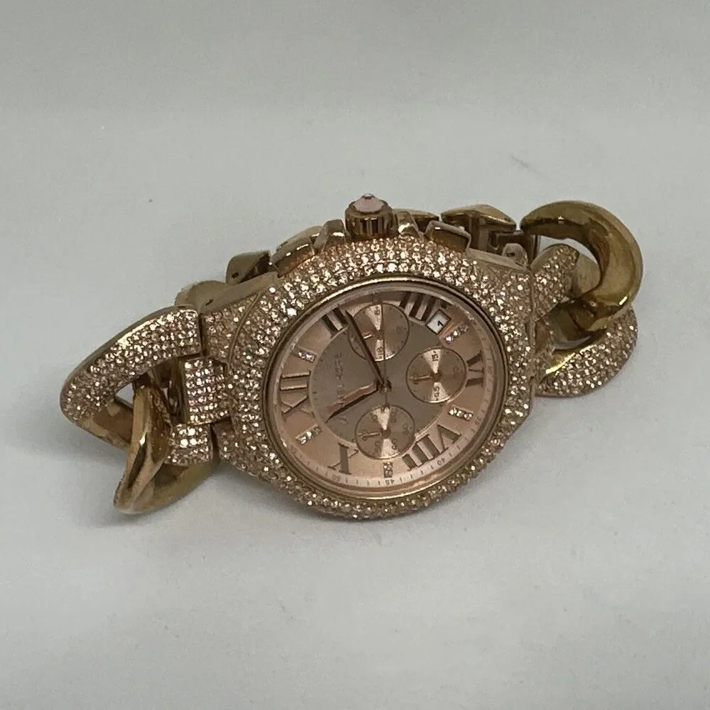 Michael Kors Camille MK3196 Women's Rose Gold Analog Dial Quartz Watch HME697